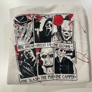 Brand New, Never Worn. Halloween Blood Splatter Crewneck. Size Small and Large